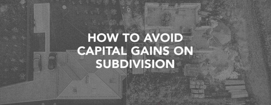 capital gains subdivision