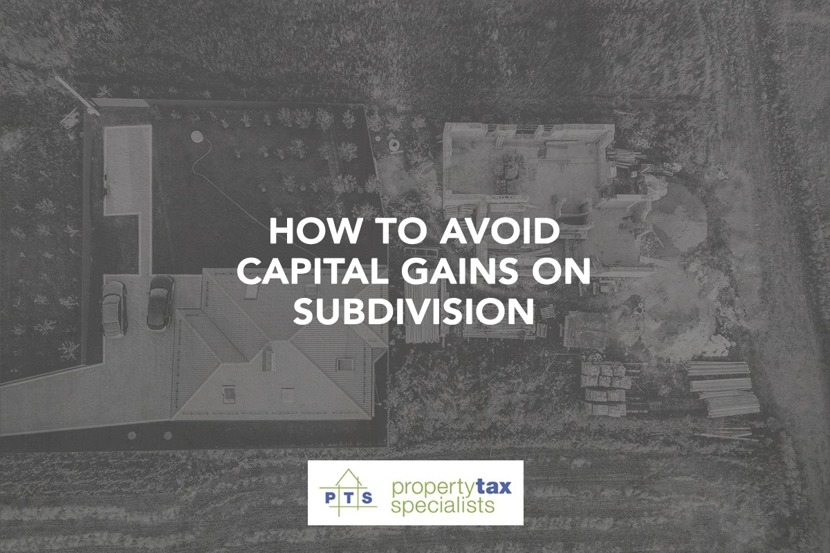 capital gains subdivision